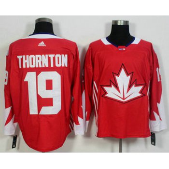 Men's Team Canada #19 Joe Thornton Red 2016 World Cup of Hockey Game Jersey