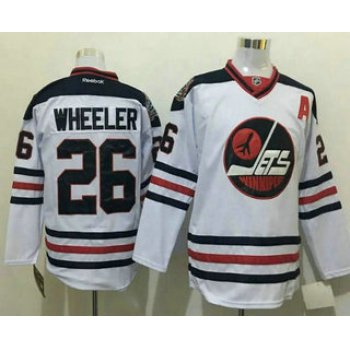 Men's Winnipeg Jets #26 Blake Wheeler White 2017 Winter Classic Stitched NHL Reebok Hockey Jersey