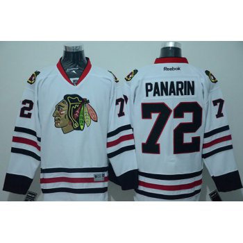 Men's Chicago Blackhawks #72 Artemi Panarin Road White Premier Reebok Hockey Jersey