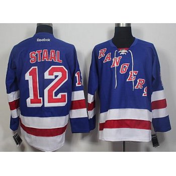 Men's New York Rangers #12 Eric Staal Light Blue Reebok Home Hockey Jersey