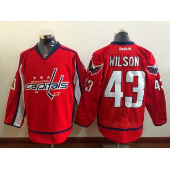 Men's Washington Capitals #43 Tom Wilson Red Home Reebok Hockey Jersey