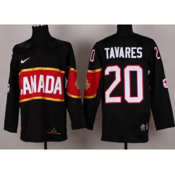 2014 Olympics Canada #20 John Tavares Black Jersey