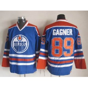 Edmonton Oilers #89 Sam Gagner Royal Blue Throwback CCM Jersey