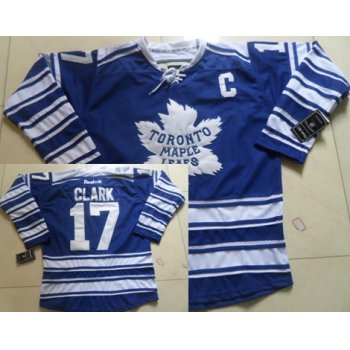 Toronto Maple Leafs #17 Wendel Clark 2014 Winter Classic Blue Jersey