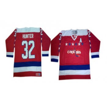Washington Capitals #32 Dale Hunter Red All-Star Throwback CCM Jersey