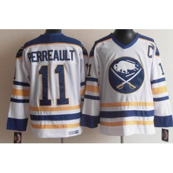Buffalo Sabres #11 Gilbert Perreault White Throwback CCM Jersey