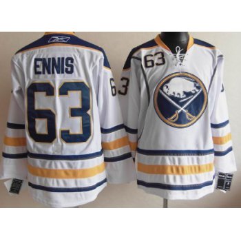 Buffalo Sabres #63 Tyler Ennis White Jersey