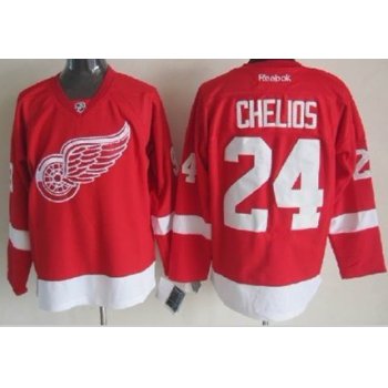 Detroit Red Wings #24 Chris Chelios Red Jersey