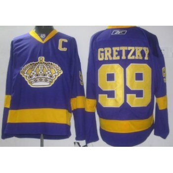 Los Angeles Kings #99 Wayne Gretzky Purple Jersey