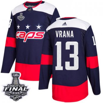 Adidas Capitals #13 Jakub Vrana Navy Authentic 2018 Stadium Series Stanley Cup Final Stitched NHL Jersey