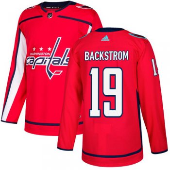 Adidas Capitals #19 Nicklas Backstrom Red Home Authentic Stitched NHL Jersey