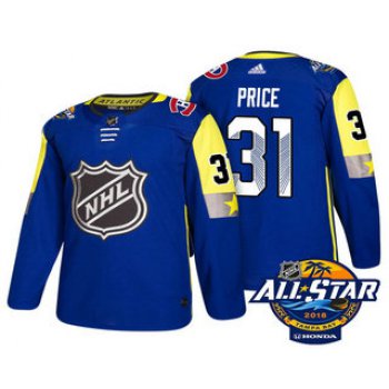 Men's Montreal Canadiens #31 Carey Price Blue 2018 NHL All-Star Stitched Ice Hockey Jersey