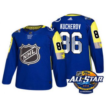 Men's Tampa Bay Lightning #86 Nikita Kucherov Blue 2018 NHL All-Star Stitched Ice Hockey Jersey