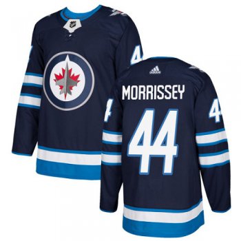 Adidas Jets #44 Josh Morrissey Navy Blue Home Authentic Stitched NHL Jersey