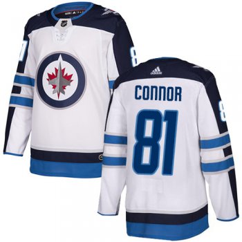 Adidas NHL Winnipeg Jets #81 Kyle Connor Away White Authentic Jersey