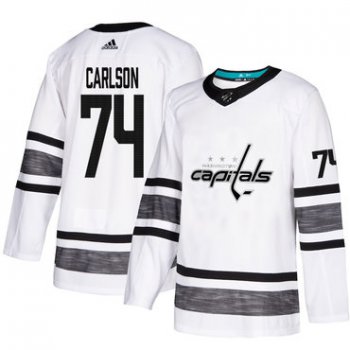 Capitals #74 John Carlson White Authentic 2019 All-Star Stitched Hockey Jersey