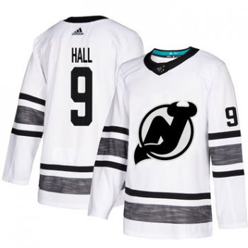 Devils #9 Taylor Hall White Authentic 2019 All-Star Stitched Hockey Jersey
