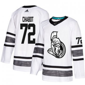 Senators #72 Thomas Chabot White Authentic 2019 All-Star Stitched Hockey Jersey