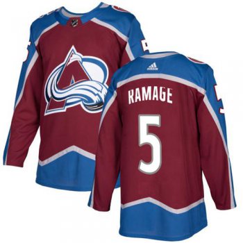 Adidas Colorado Avalanche #5 Rob Ramage Burgundy Home Authentic Stitched NHL Jersey