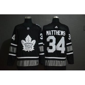 Men's Toronto Maple Leafs 34 Auston Matthews Black 2019 NHL All-Star Adidas Jersey