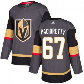 Vegas Golden Knights #67 Authentic Max Pacioretty Gray Adidas NHL Home Men's Jersey