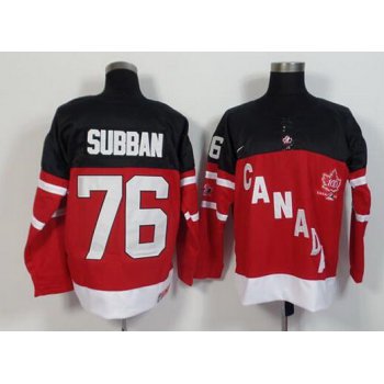 2014-15 Men's Team Canada #76 P.K. Subban Red 100TH Anniversary Jersey