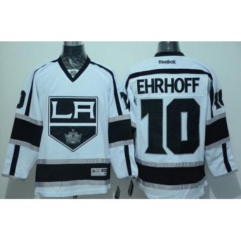 Los Angeles Kings #10 Christian Ehrhoff Reebok White Hockey Jersey