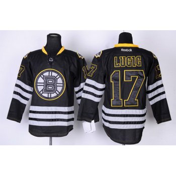 Boston Bruins #17 Milan Lucic Black Ice Jersey