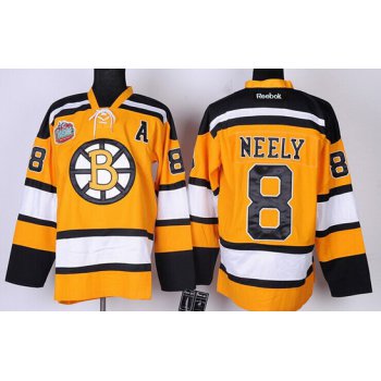 Boston Bruins #8 Cam Neely Yellow Jersey