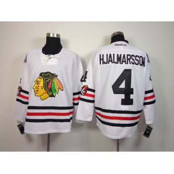 Chicago Blackhawks #4 Niklas Hjalmarsson 2015 Winter Classic White Jersey