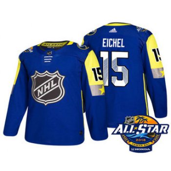 Men's Buffalo Sabres #15 Jack Eichel Blue 2018 NHL All-Star Stitched Ice Hockey Jersey