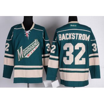 Minnesota Wild #32 Niklas Backstrom Green Third Jersey