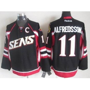 Ottawa Senators #11 Daniel Alfredsson Black Jersey