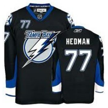 Tampa Bay Lightning #77 Victor Hedman Black Jersey