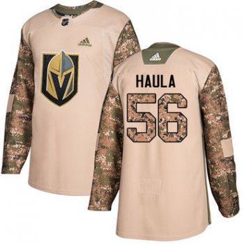 Adidas Golden Knights #56 Erik Haula Camo Authentic 2017 Veterans Day Stitched NHL Jersey