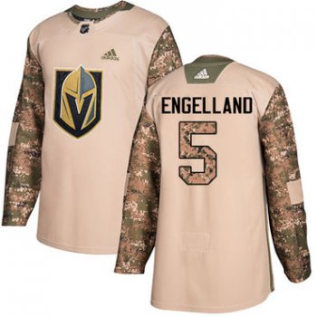 Adidas Golden Knights #5 Deryk Engelland Camo Authentic 2017 Veterans Day Stitched NHL Jersey