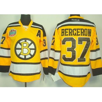 Boston Bruins #37 Patrice Bergeron Yellow Jersey