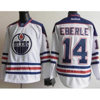 Edmonton Oilers #14 Jordan Eberle White Jersey