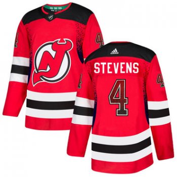 Men's New Jersey Devils #4 Scott Stevens Red Drift Fashion Adidas Jersey