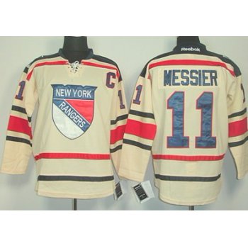 New York Rangers #11 Mark Messier 2012 Winter Classic Cream Jersey
