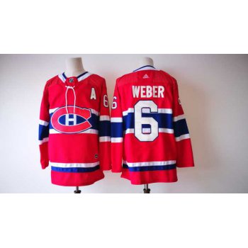 Montreal Canadiens #6 Shea Weber Red 2017-2018 Hockey Stitched NHL Jersey