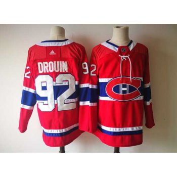 Montreal Canadiens #92 Jonathan Drouin Red 2017-2018 Hockey Stitched NHL Jersey