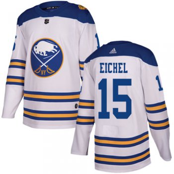 Adidas Sabres #15 Jack Eichel White Authentic 2018 Winter Classic Stitched NHL Jersey