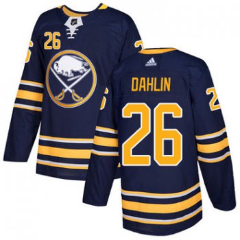 Adidas Buffalo Sabres #26 Rasmus Dahlin Navy Blue Home Authentic Stitched NHL Jersey