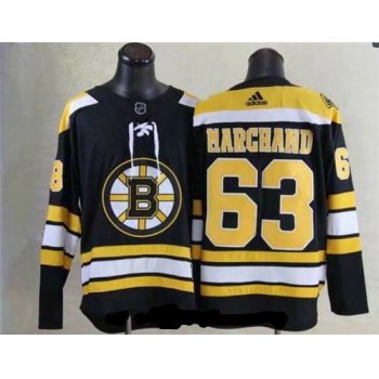 Men's Boston Bruins #63 Brad Marchand Black 2017-2018 adidas Hockey Stitched NHL Jersey