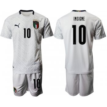 2021 Men Italy away 10 white soccer jerseys