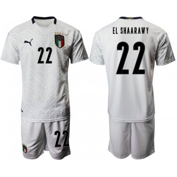 2021 Men Italy away 22 white soccer jerseys