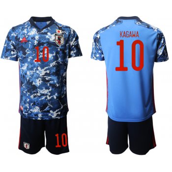 Men 2020-2021 Season National team Japan home blue 10 Soccer Jersey