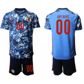 Men 2020-2021 Season National team Japan home blue customized Soccer Jersey