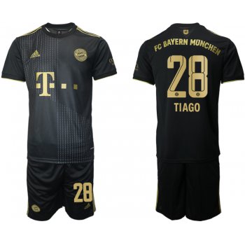 Men 2021-2022 Club Bayern Munich away black 28 Adidas Soccer Jersey